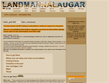 Tablet Screenshot of landmannalaugar.info